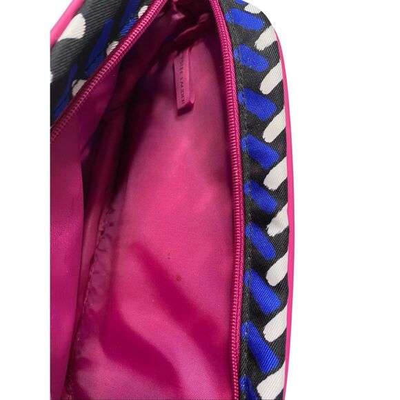 Opening Ceremony x Estee Lauder Geometric Print Pink Trim Makeup Cosmetic Bag - Picture 4 of 8